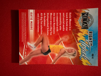 Katie Moore 2026 Leaf Metal Women Of Sport Right On Track Purple Prismatic /7