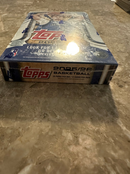 2025-2026 Topps Basketball Hobby Box - Ships Same or Next Day