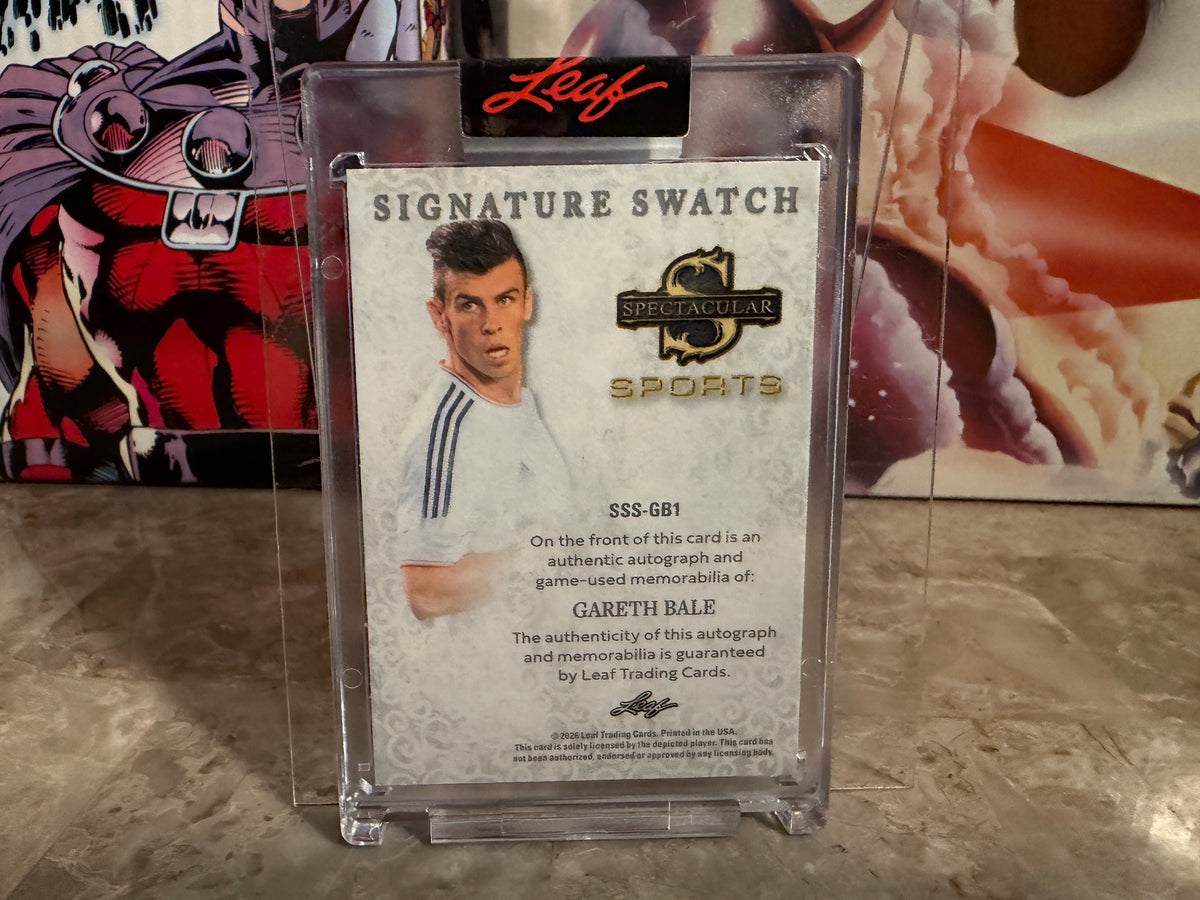 Gareth Bale 2026 Leaf Spectacular Football Signature Swatch /8