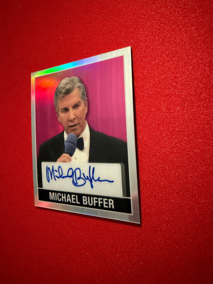 Michael Buffer 2026 Leaf Metal Ring Kings 1948 Auto Pink 1/6 Bookend