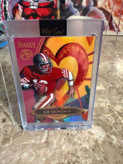 Joe Montana Steve Young 2026 Wild Card Wild Art 1/1 49ers 2-Card Lot