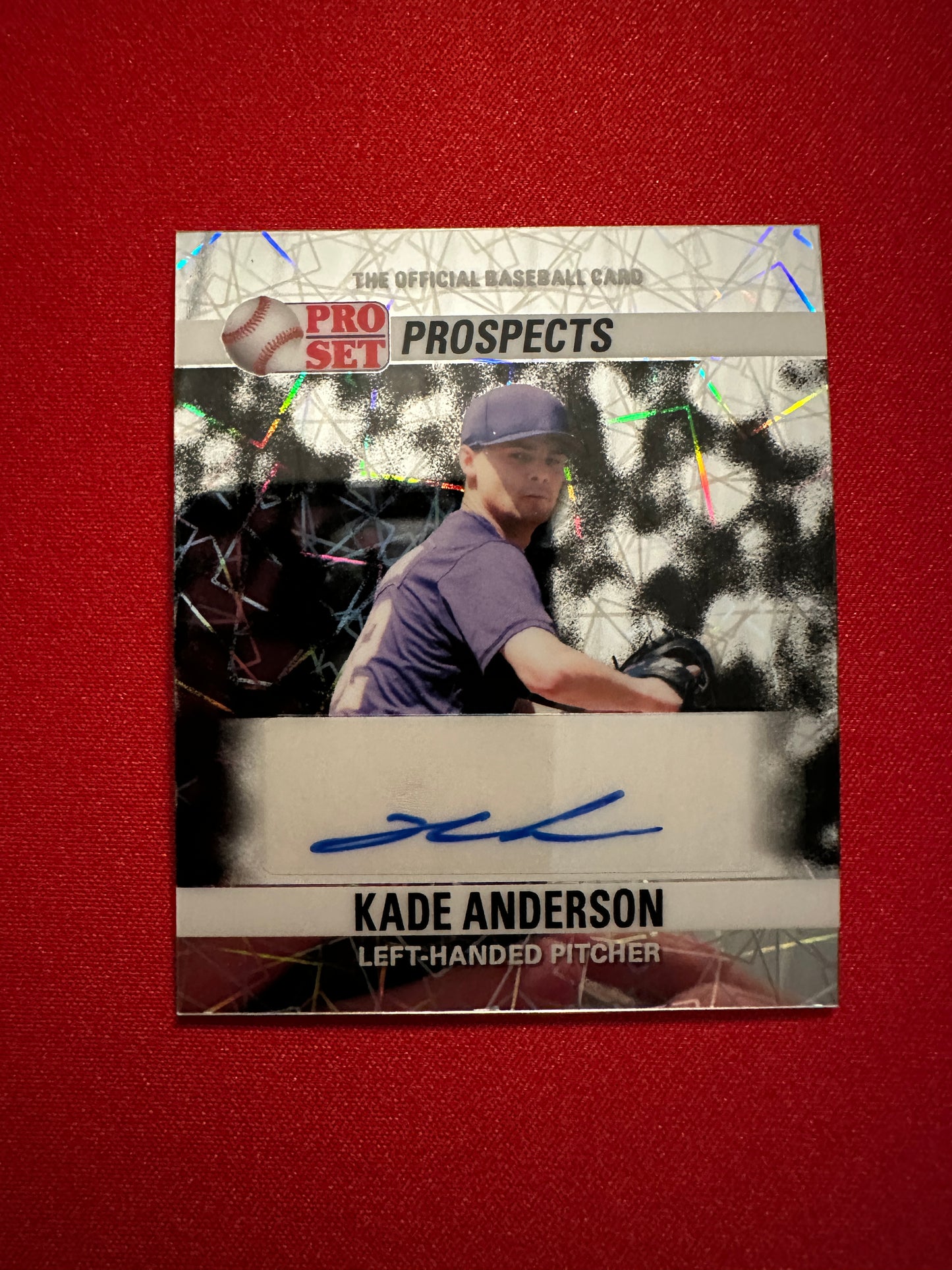 Kade Anderson 2026 Leaf Pro Set 1990 Mini Silver Lazer 1/1 Auto