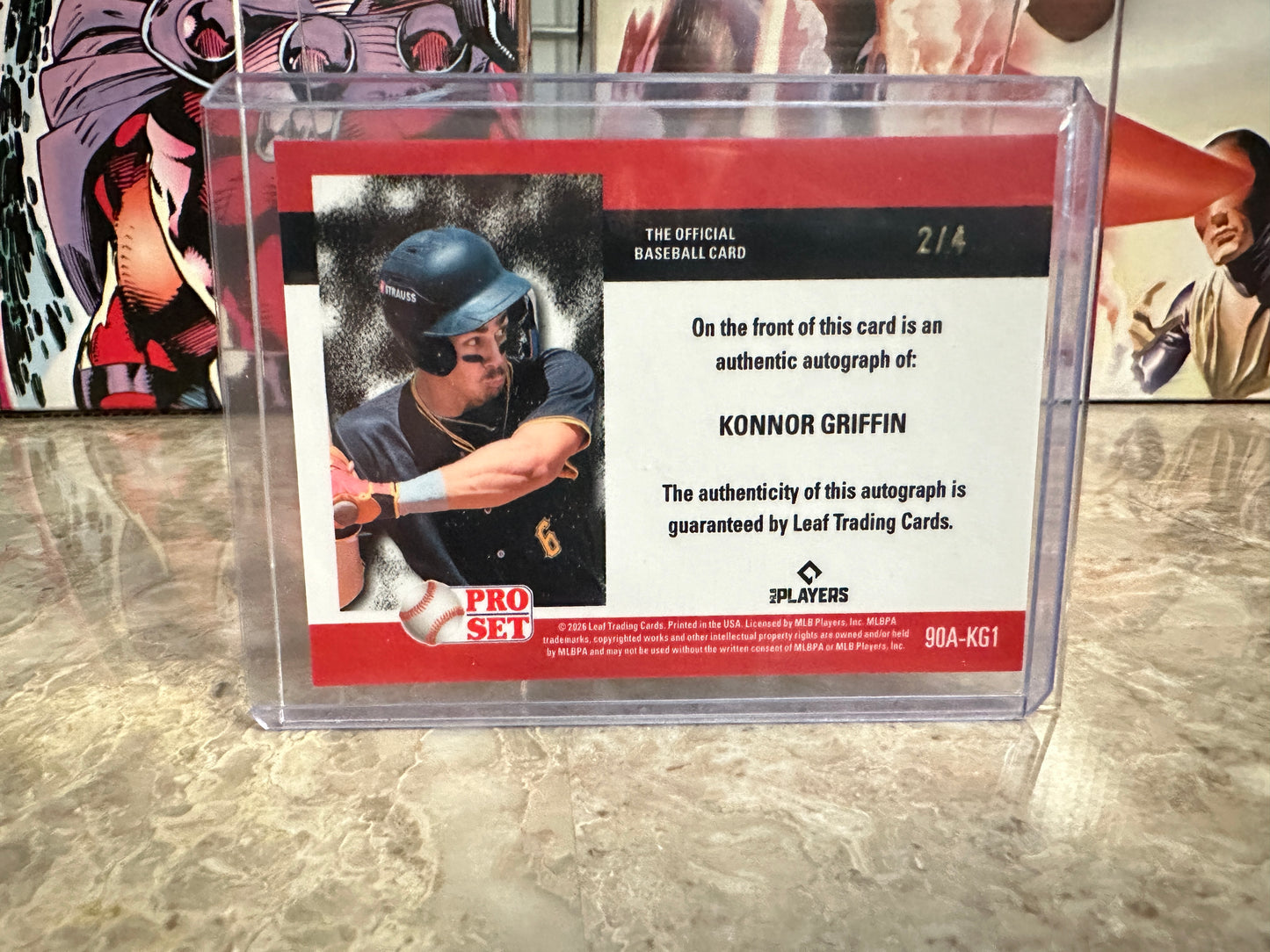 (2026/05/22) Konnor Griffin 1990 Red Auto 2026 Pro Set Metal Baseball