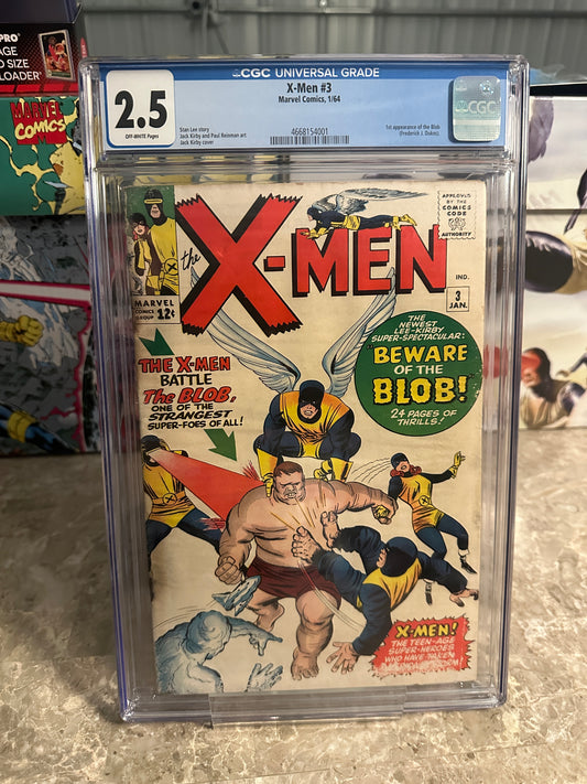 X-Men #3 CGC 2.5 (Marvel 1964)