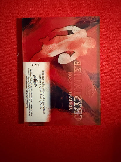 Adrian Peterson 2026 Leaf Trinity Football Crystalize Auto Red /5
