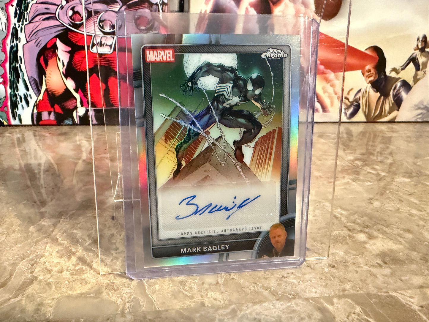 2026 Topps Marvel Chrome Mark Bagley Auto Spider-Man Alien Symbiote