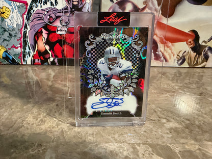 Emmitt Smith 2026 Leaf Signature Series Base Auto Silver Lava 1/1