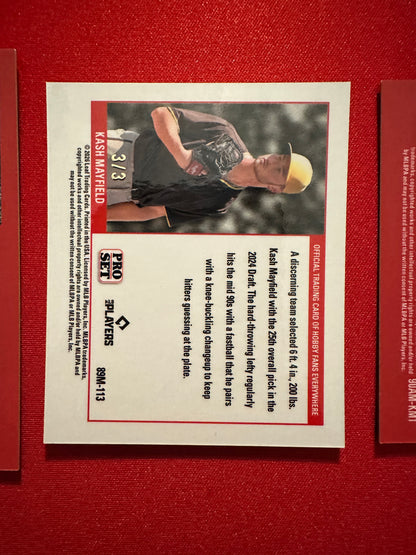 Kash Mayfield 2026 Leaf Pro Set 1/1 Platinum Lazer Mini AUTO Green /3 & /20 LOT