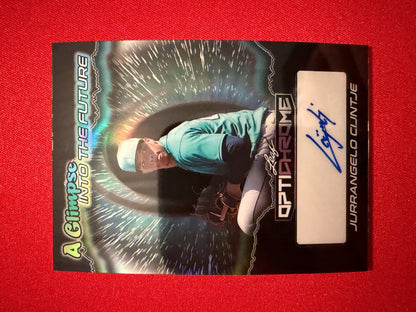 Jurrangelo Cijntje 2025 Leaf Optichrome Baseball Glimpse Into Future Auto Black 1/1