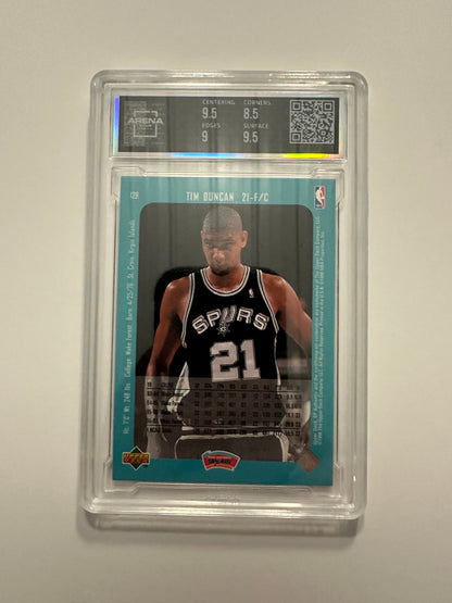 Tim Duncan Arena Club Graded 9.0 Mint (1997-98 SP Authentic)