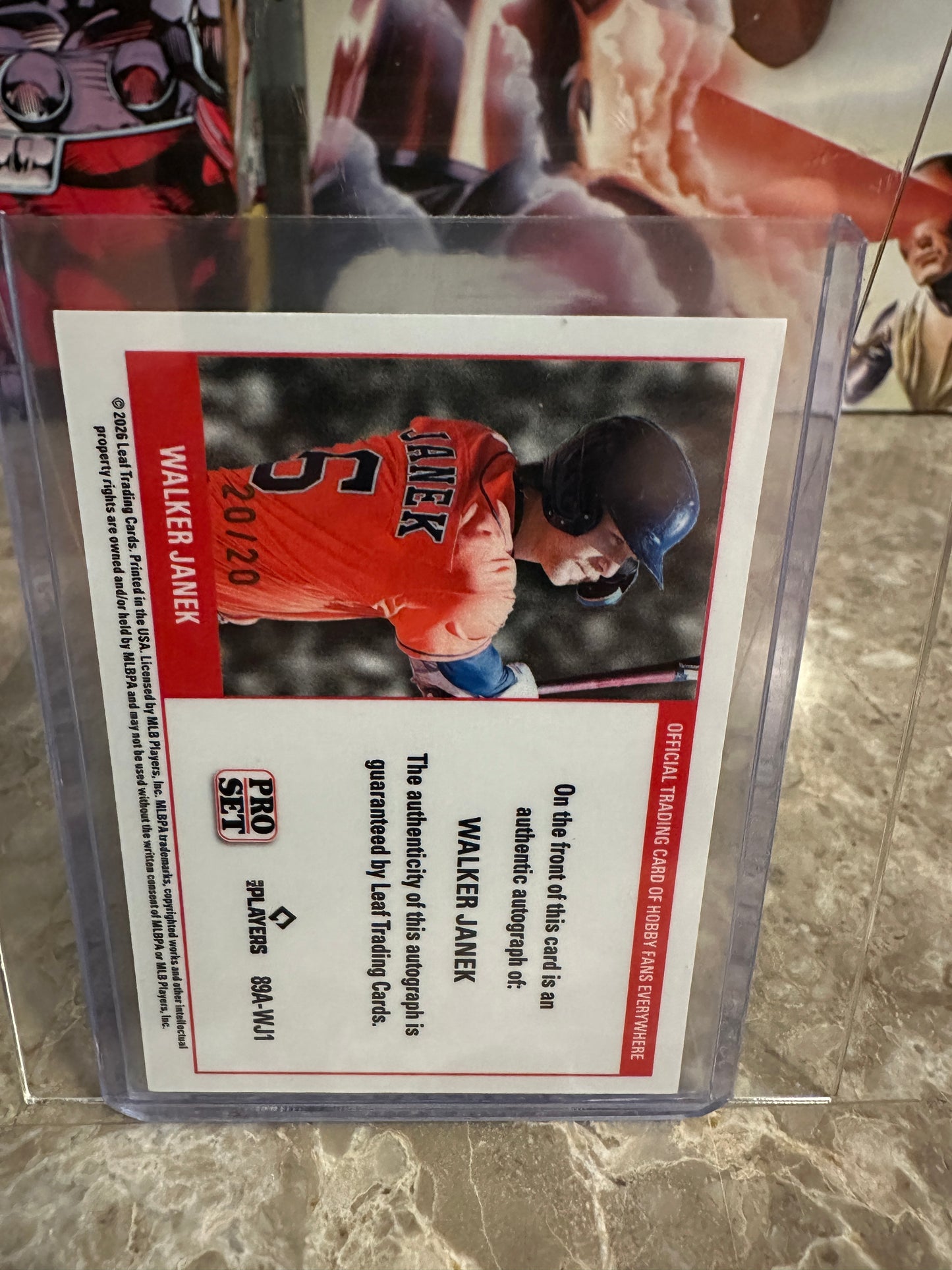 Walker Janek 2026 Pro Set 1989 Mini Silver Prismatic Autograph /20
