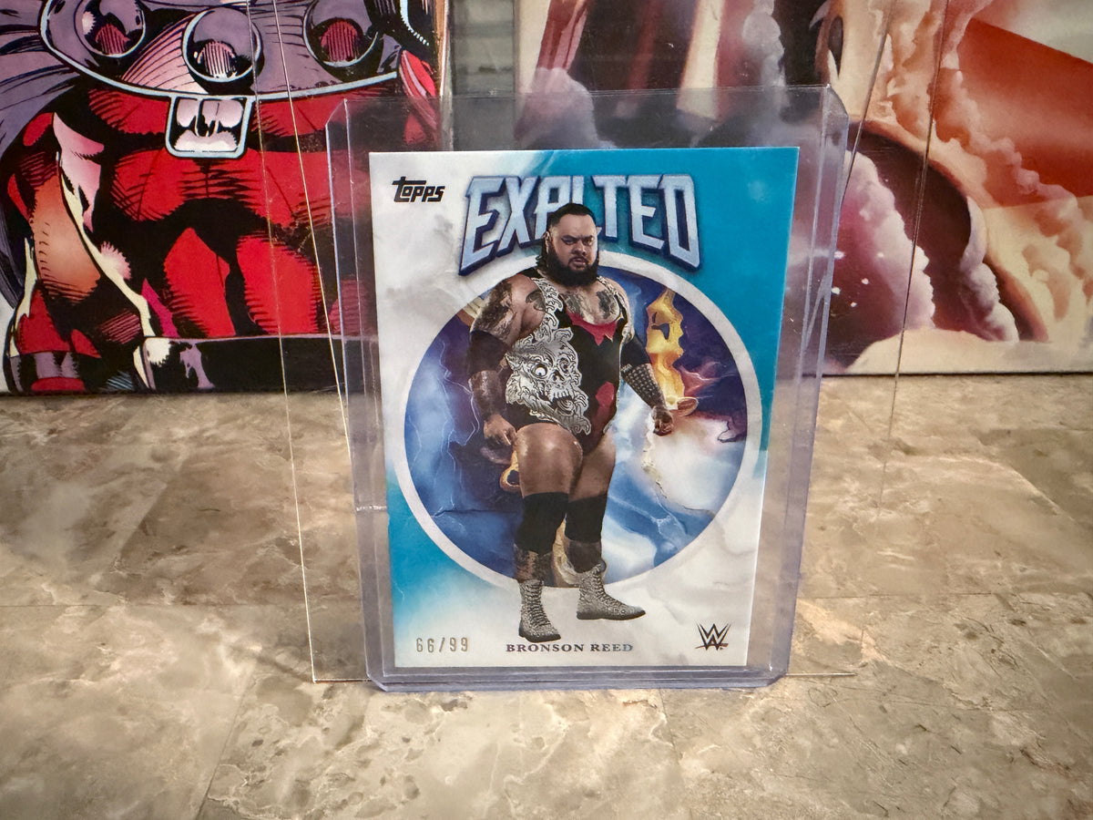 Bronson Reed 2026 Topps Exalted WWE Exalted Base Aqua /99 #42