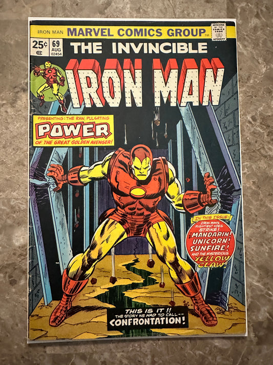 Iron Man #69 VG+ 4.5 (1974 Marvel Comics) - Nice copy for grade