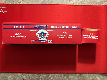 1988 Score Collector Set Edition Baseball, Complete 660 Cards + 56 Motion Trivia