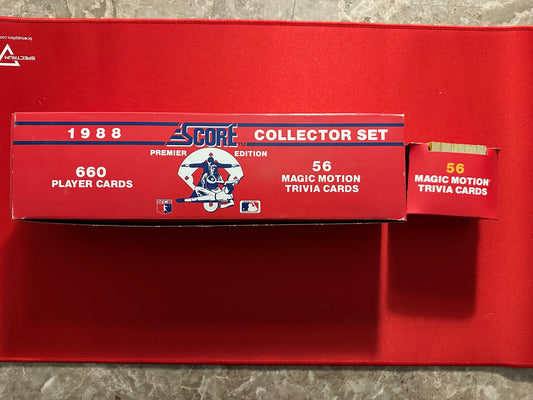 1988 Score Collector Set Edition Baseball, Complete 660 Cards + 56 Magic Motion Trivia