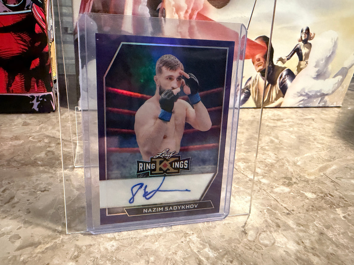 Nazim Sadykhov 2026 Leaf Metal Ring Kings Base Auto Purple /7