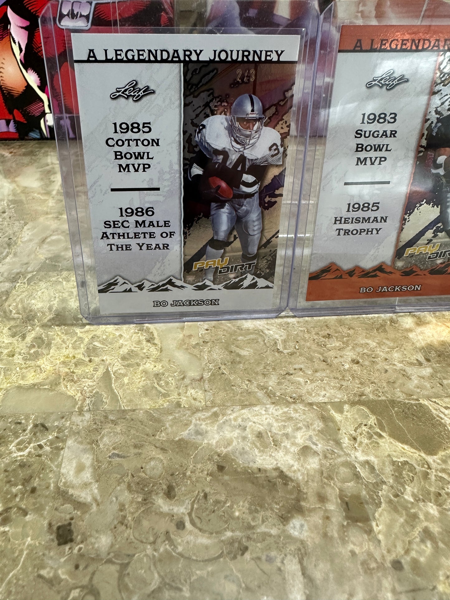 BO JACKSON & BARRY SANDERS 2026 Paydirt Legendary Journey Lot - /3, /30, /75