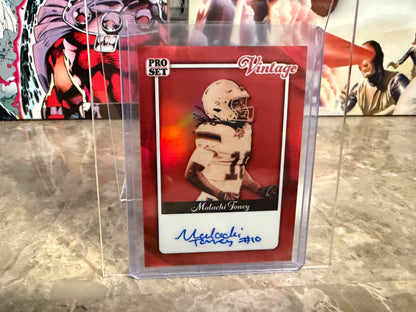 Malachi Toney 2026 Leaf Pro Set Metal Football Vintage Auto Red 1/1