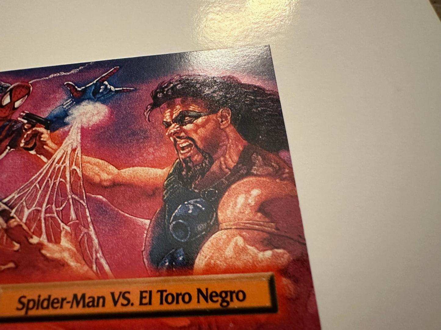 Spider-Man vs El Toro Negro #50 (1996 Marvel Fleer Spider-Man Premium)