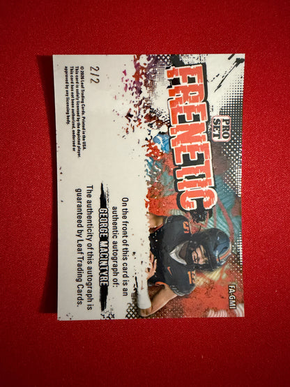 2026 Leaf Pro Set Football George MacIntyre Frenetic Auto Black 2/2