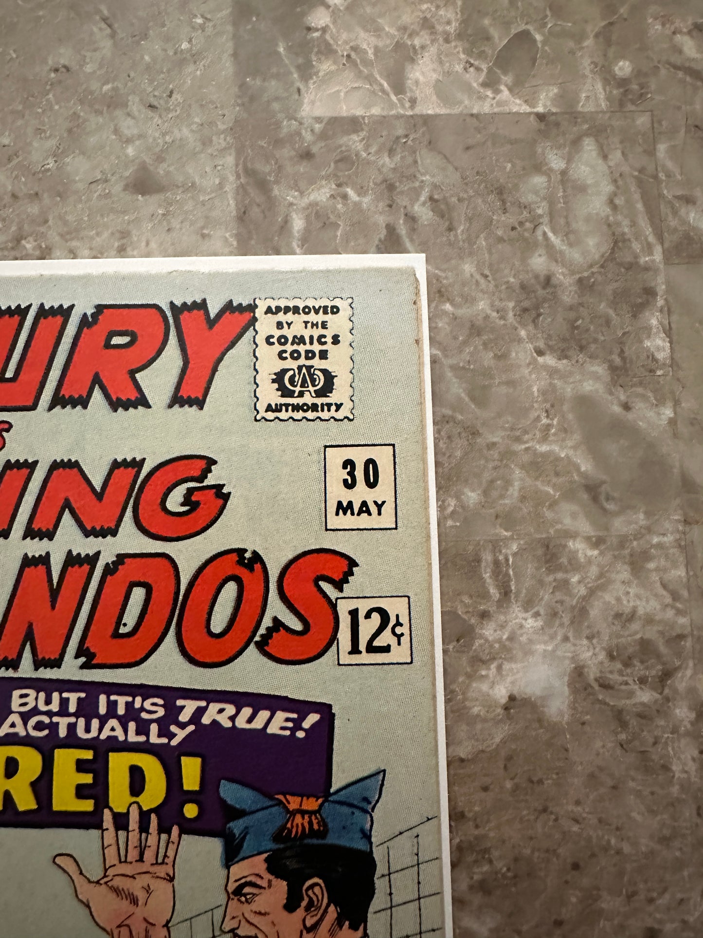 Sgt Fury #30 VF- 7.5 (Marvel Comics 1966) - Glossy copy