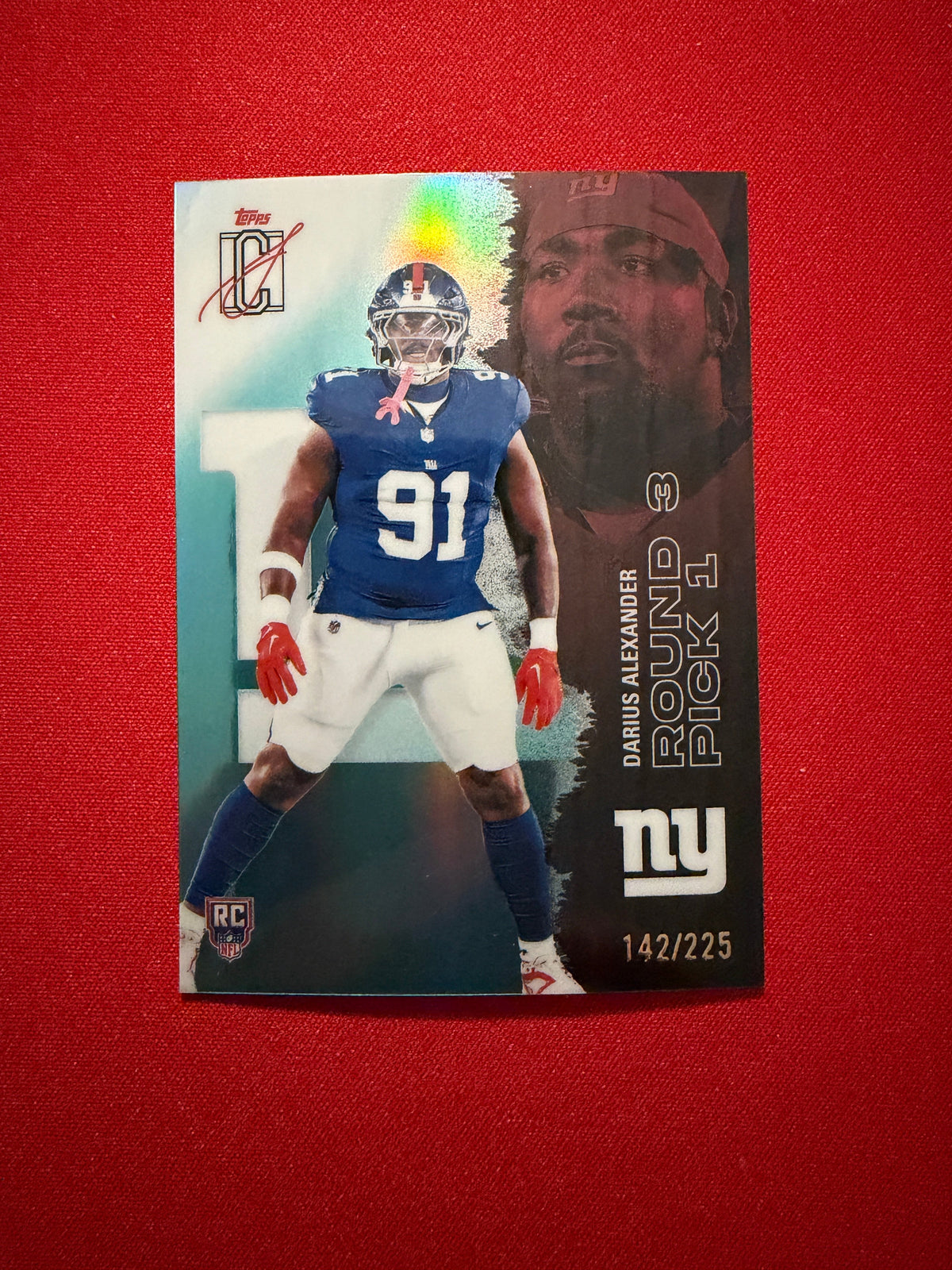 Darius Alexander 2025 Topps Signature Class Football Chrome Teal /225 #229