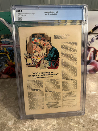 Strange Tales #147 CGC 9.0 (1966 Marvel) - Brand New Case