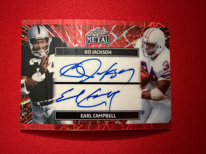 2026 Leaf Pro Set Metal Bo Jackson Earl Campbell On-Card Auto Scope /3