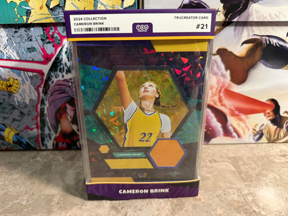 Cameron Brink 2024 Collection TruCreator Card Relic Cracked Ice #21