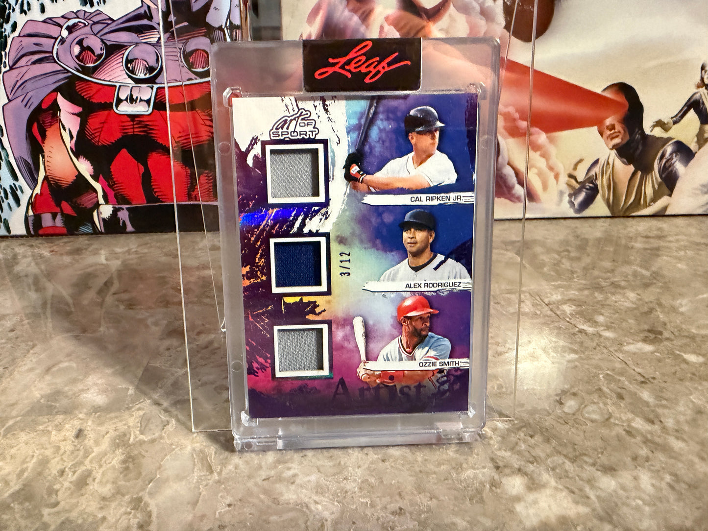 2026 Leaf Art of Sport Artist 3 Patch Ripken Ozzie Smith A-Rod /12