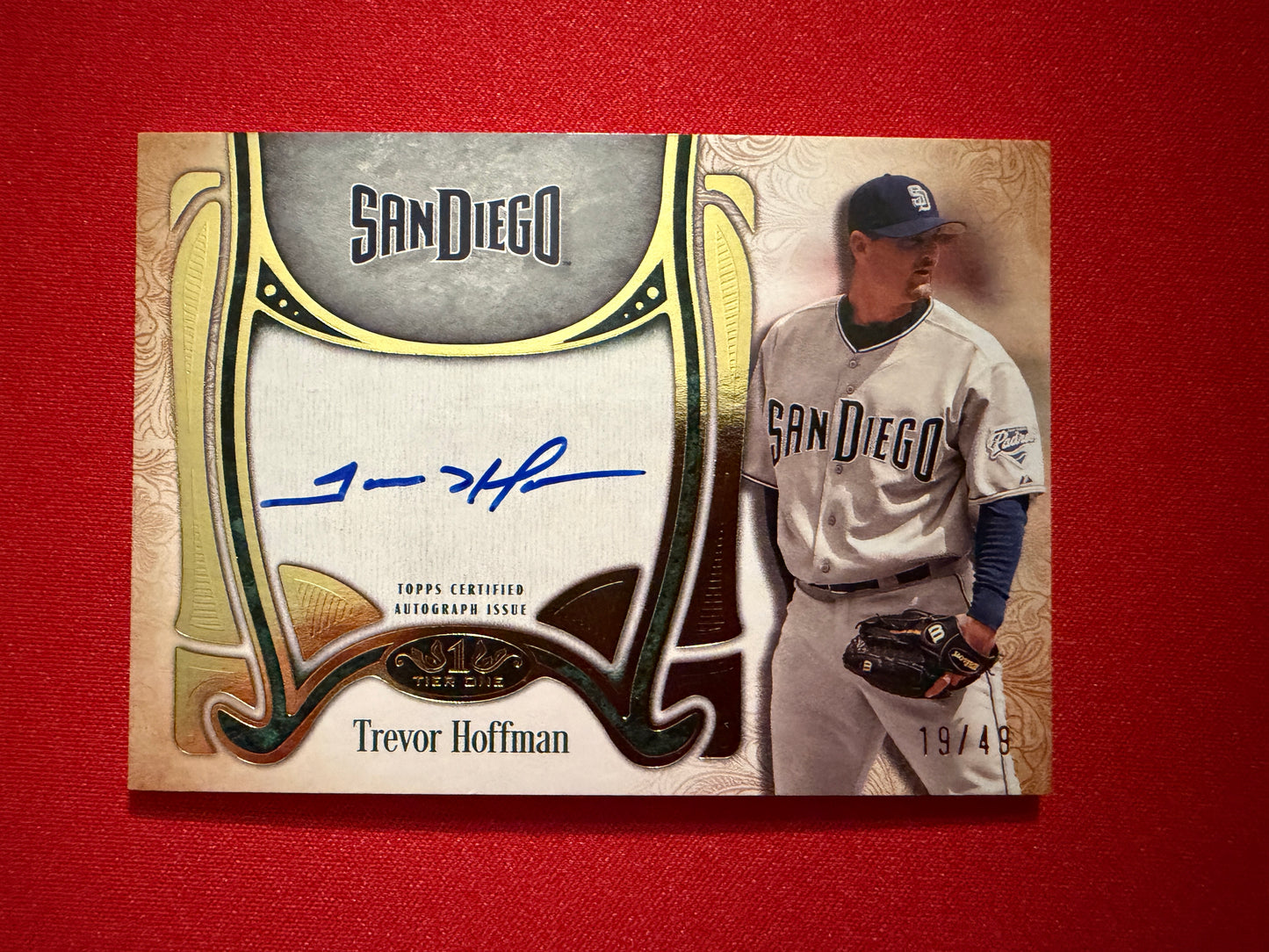 Trevor Hoffman 2026 Topps Tier One Top Shelf Signatures /49