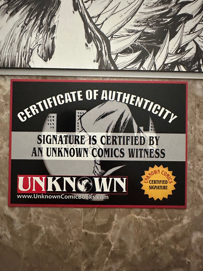 Venom #27 Unknown Comics Sketch Signed Donnie Cates NM+ 9.6 (Marvel 2020)