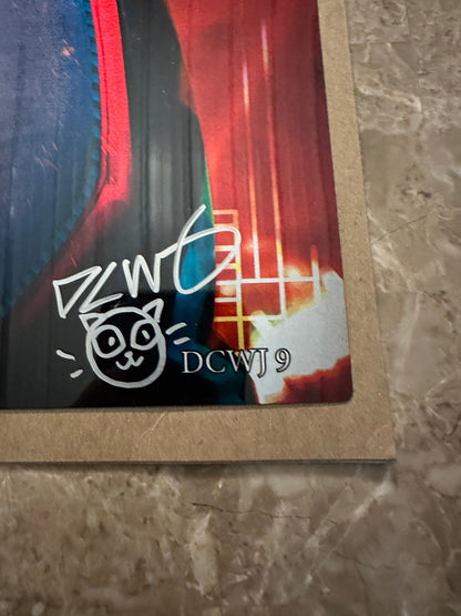 17"x11.5" Metal Sign - Street Fighter 6 #4 - Sign & Sketch Derrick Chew w/ COA