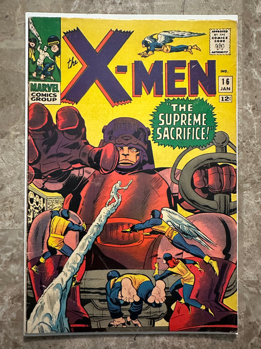 X-Men #16 VG+ 4.5-5.0 (1966 Marvel Comics)