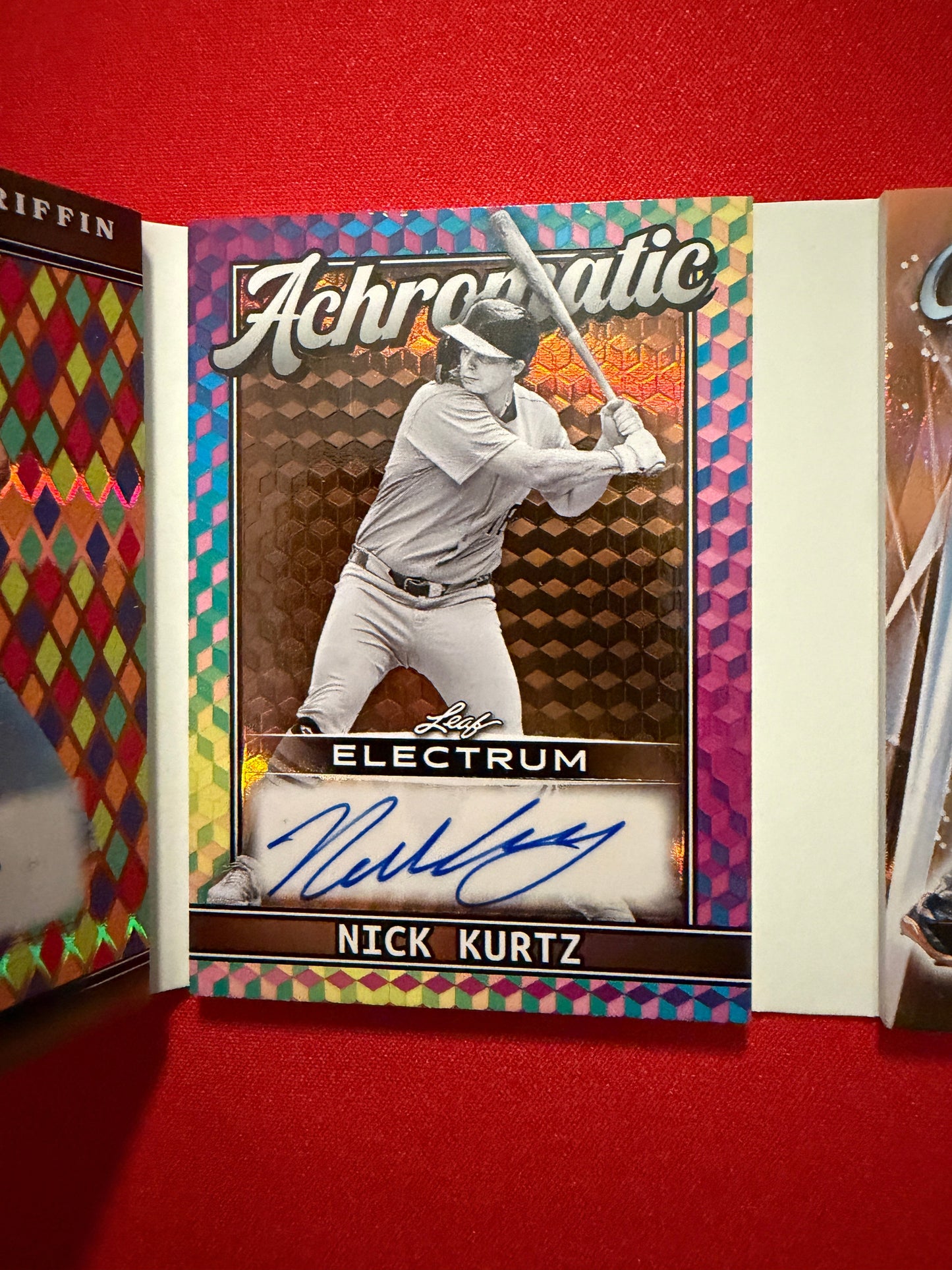Griffin / Nick Kurtz / Kevin McGonigle / Carson Benge 2026 Leaf Electrum Quad Auto Booklet