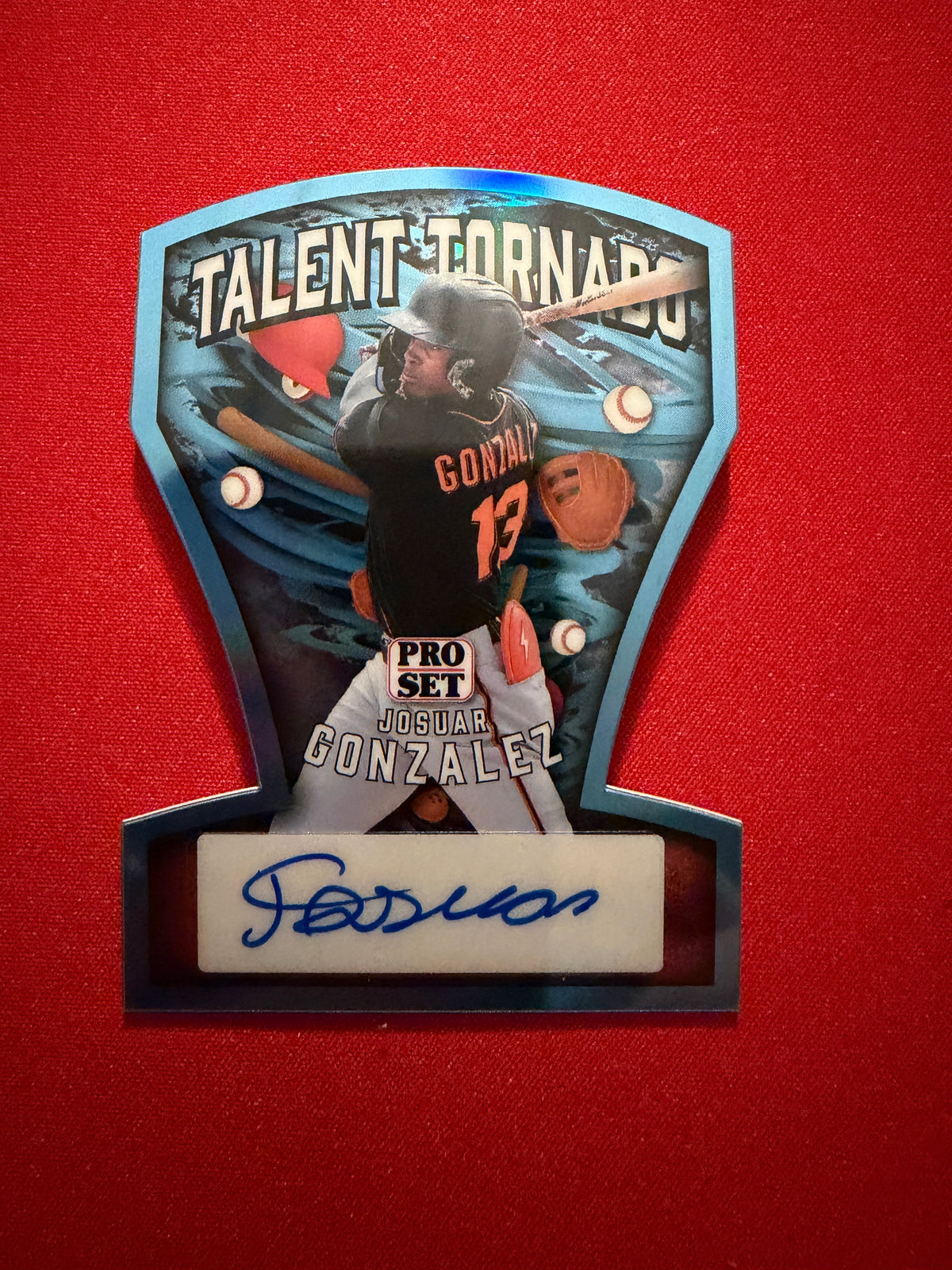 Josuar Gonzalez 2026 Leaf Pro Set Metal Baseball Talent Tornado Auto Platinum /10