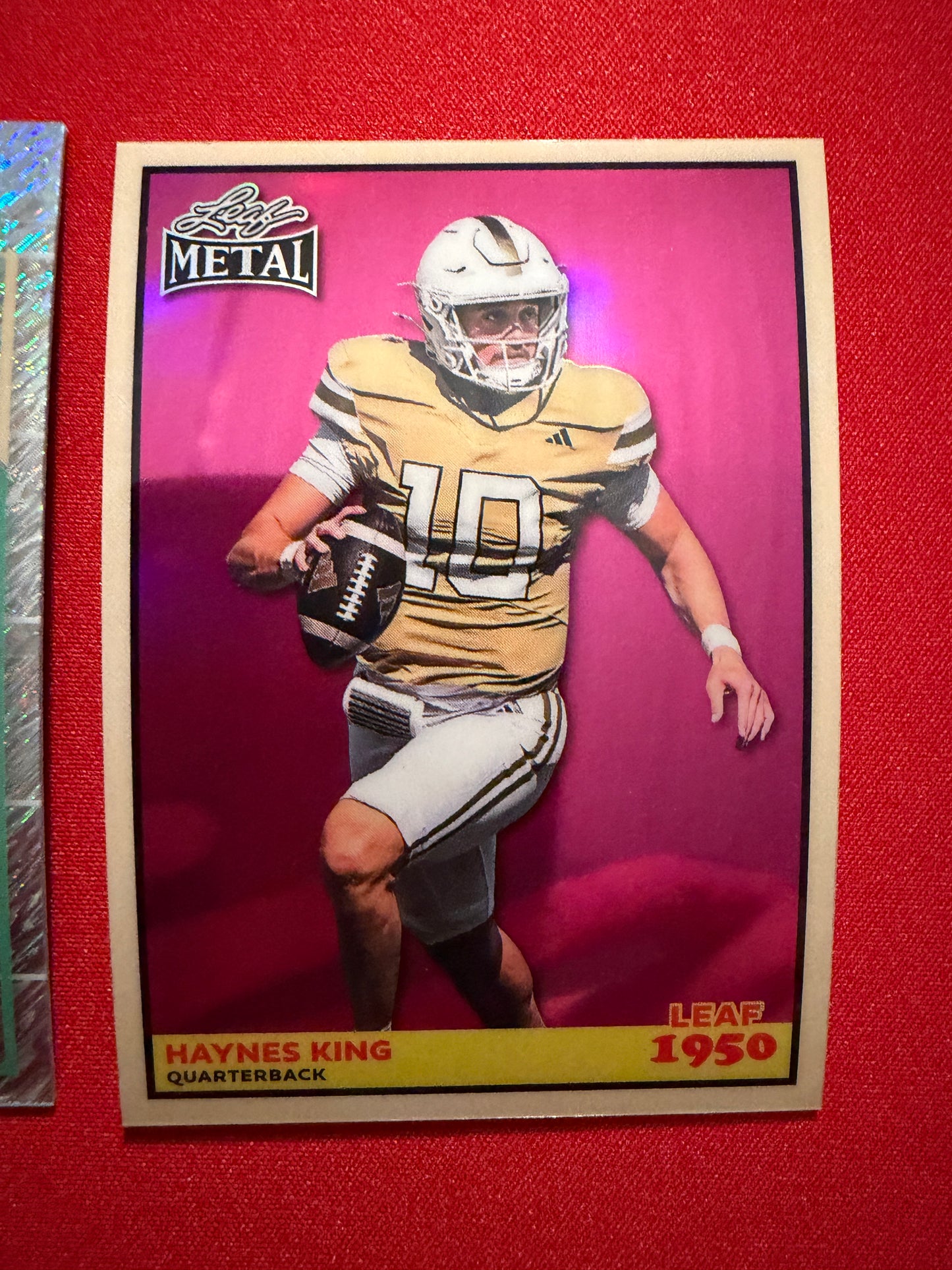 2026 Leaf Metal Football Haynes King 1950 Armed & Dangerous 2-Card Lot