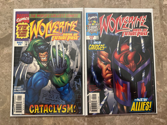 Wolverine Days of Future Past #1-2 High Grade (Marvel 1997)