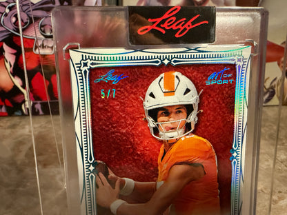 George MacInytre 2026 Leaf Art of Sport Base Auto Platinum /7