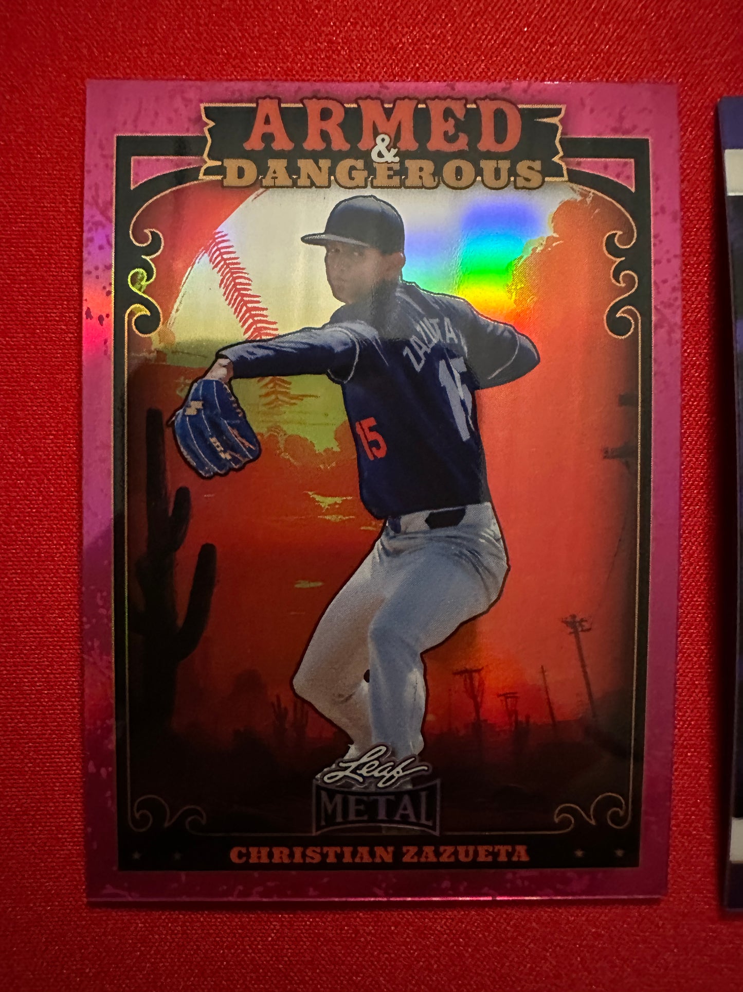 2026 Pro Set Christian Zazueta Black Lazer 1/1 & Purple Auto /8 Leaf Metal /6 Lot