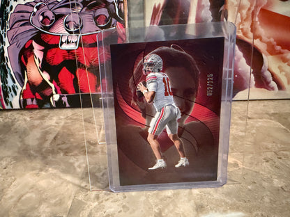 Julian Sayin 2025 Panini Silhouette Football Base Purple /125 #81