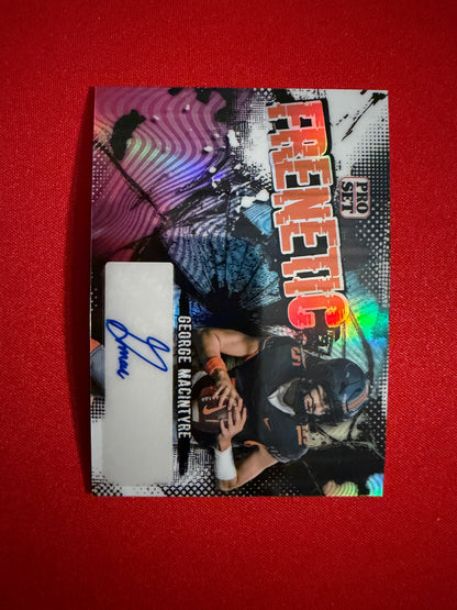 2026 Leaf Pro Set Football George MacIntyre Frenetic Auto Black 2/2