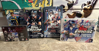 Topps NFL Football Premium Quad-Box Hobby Master Gift Bundle