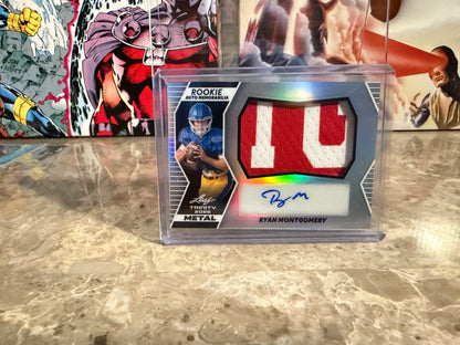 Ryan Montgomery 2026 Leaf Trinity Rookie Auto Mem Metal Multicolor Patch /15