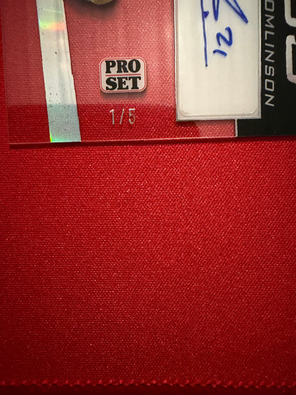 2026 Leaf Pro Set Metal Ladainian Tomlinson Pure Greatness Auto 1/5 Bookens