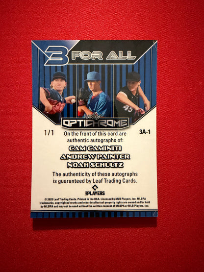 Painter Caminiti Schultz 2025 Leaf Optichrome 3 For All Auto Silver 1/1