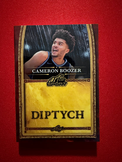 2026 Leaf Art of Sport Cameron Boozer Auto Diptych Platinum /7