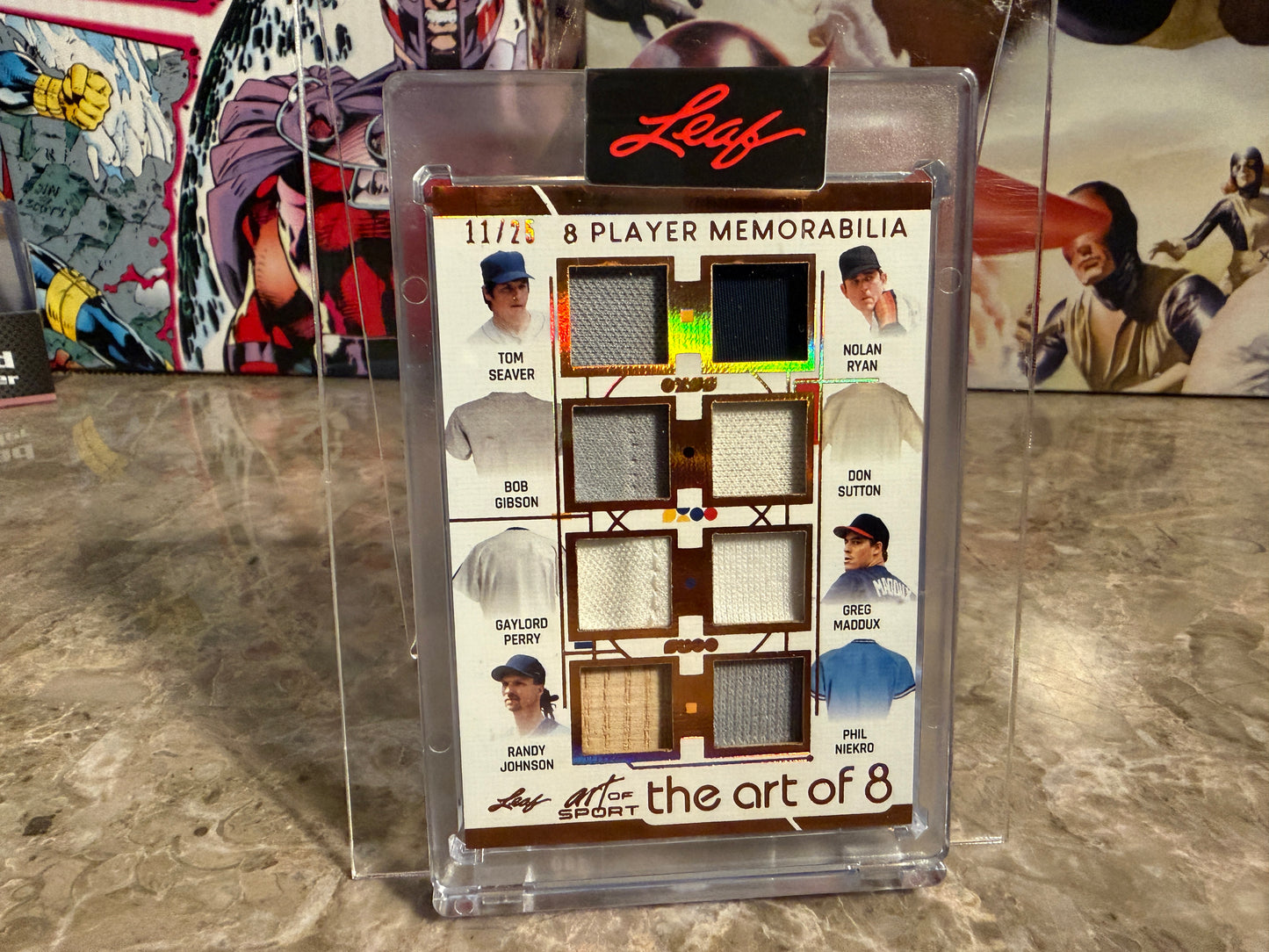 2026 Leaf Art of Sport 8 Patch Nolan Ryan Seaver Maddox Niekro Randy Johnson Sutton Gibson