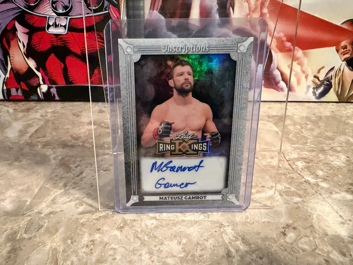 Mateusz Gamrot 2026 Leaf Metal Ring Kings Metal Inscriptions Gamer Auto 1/1
