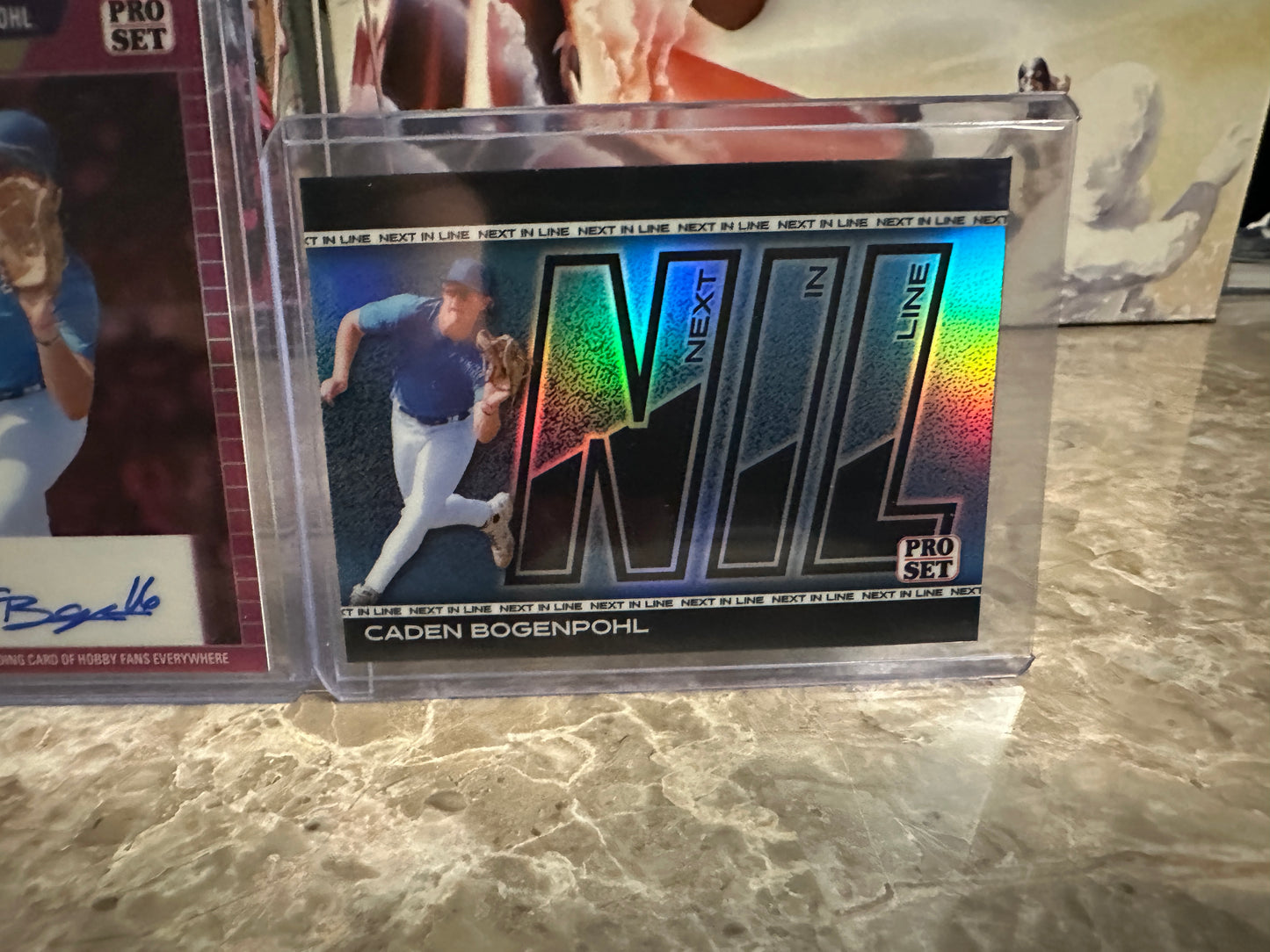 2026 Leaf Pro Set Caden Bogenpohl 1989 Pink Auto /7 NIL Auto /25 3-Card Lot